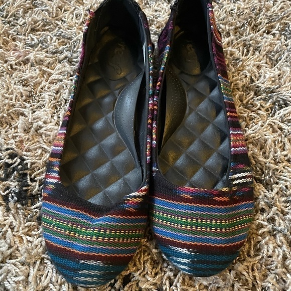 Reef Shoes - Reef Tropic Multicolored Striped Ballet Flats